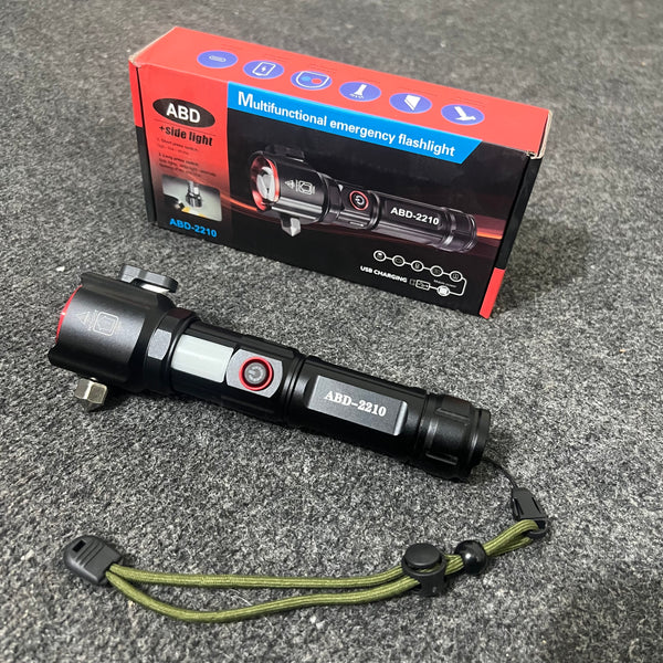 Lot Imported ABD 5-in-1 Rechargeable Flashlight - 1km Estimated Range