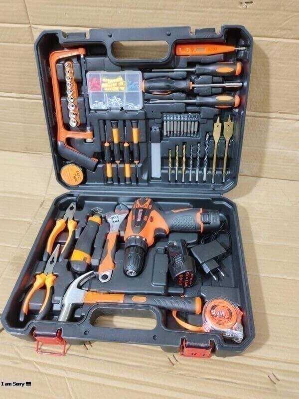 Complete Precision: 127-Piece Drill Machine Hardware Tool Box Set