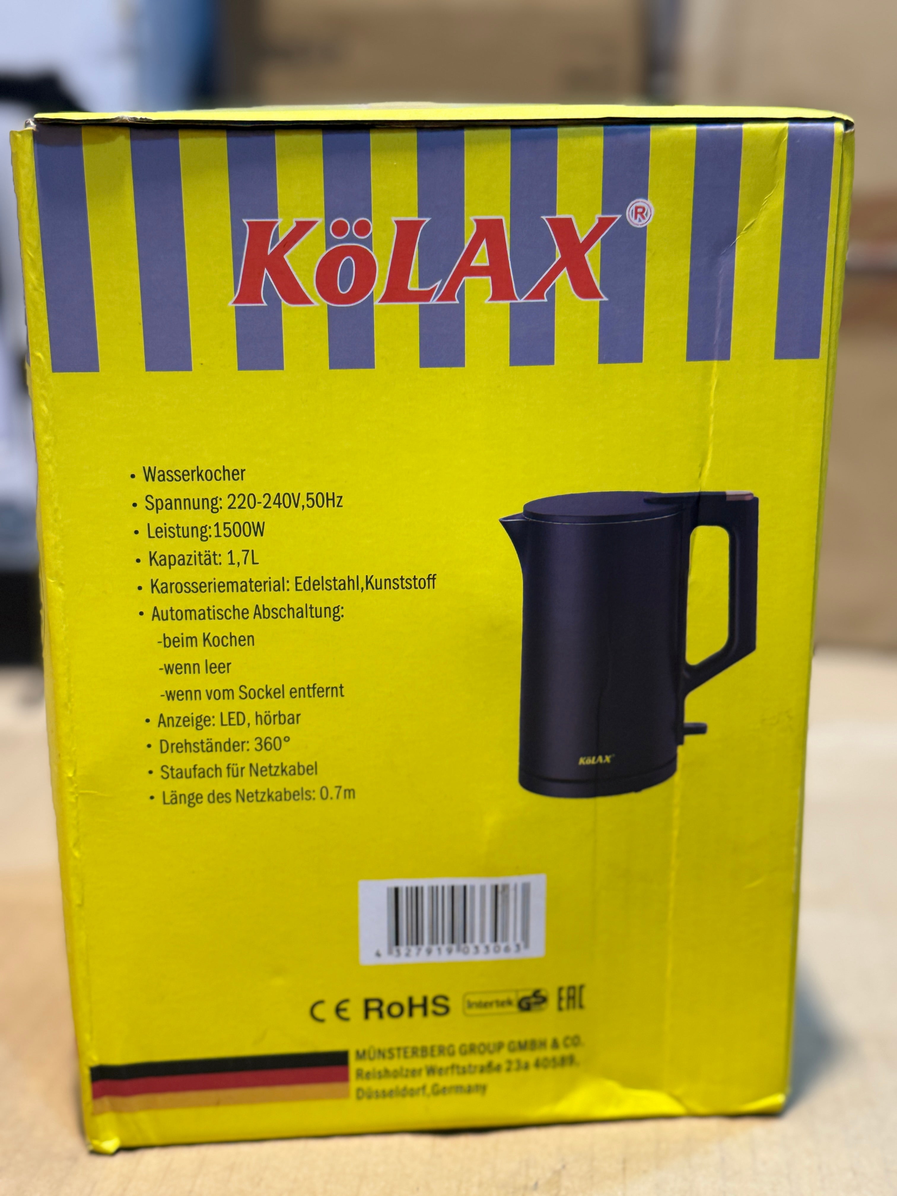 Electric Kettle 1.7 L Capacity 1500 watt