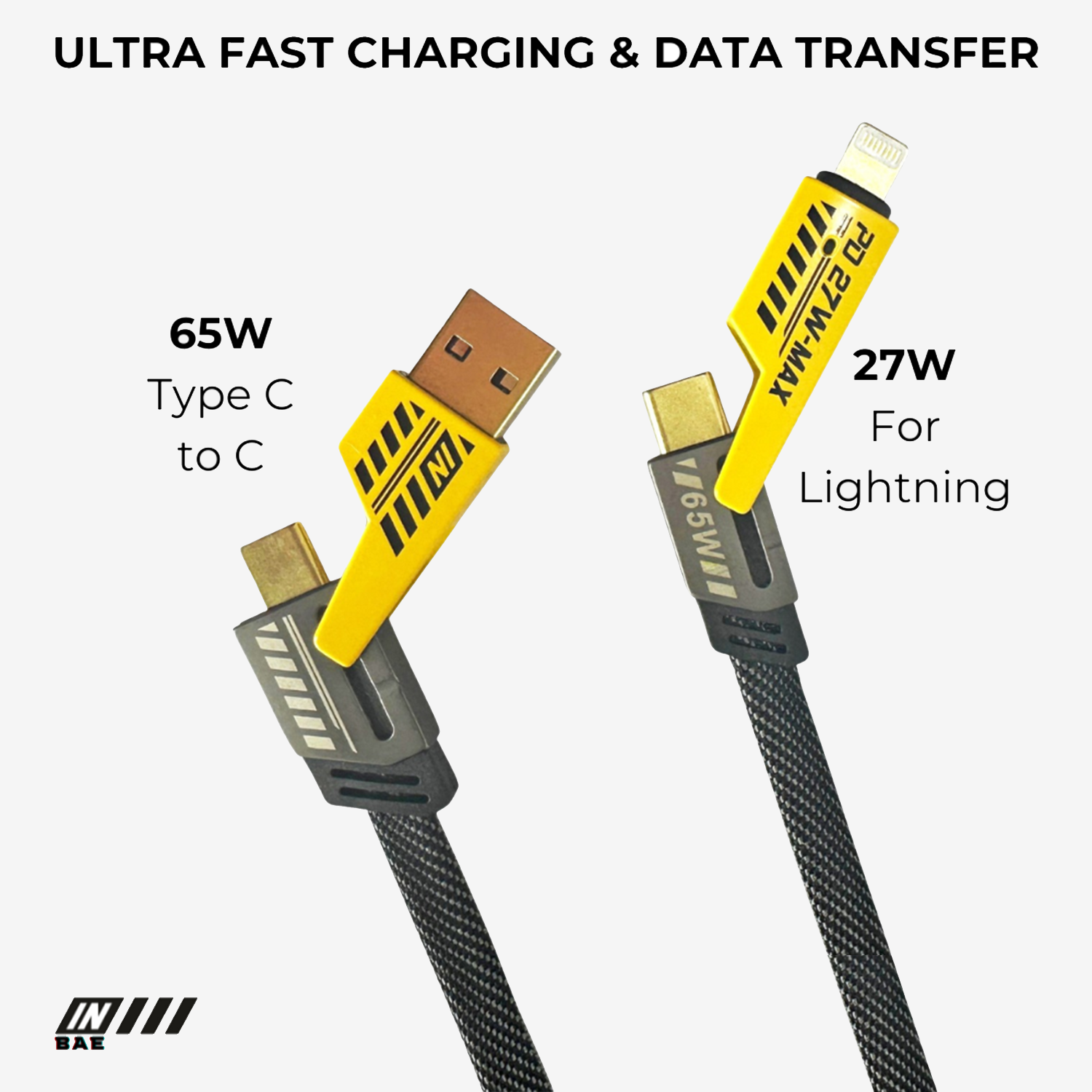 INBAE 4 in 1 Fast Charging Cable