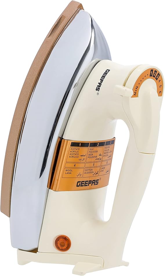 Geepas 1000W Heavy Dry Iron 2 Years Warranty