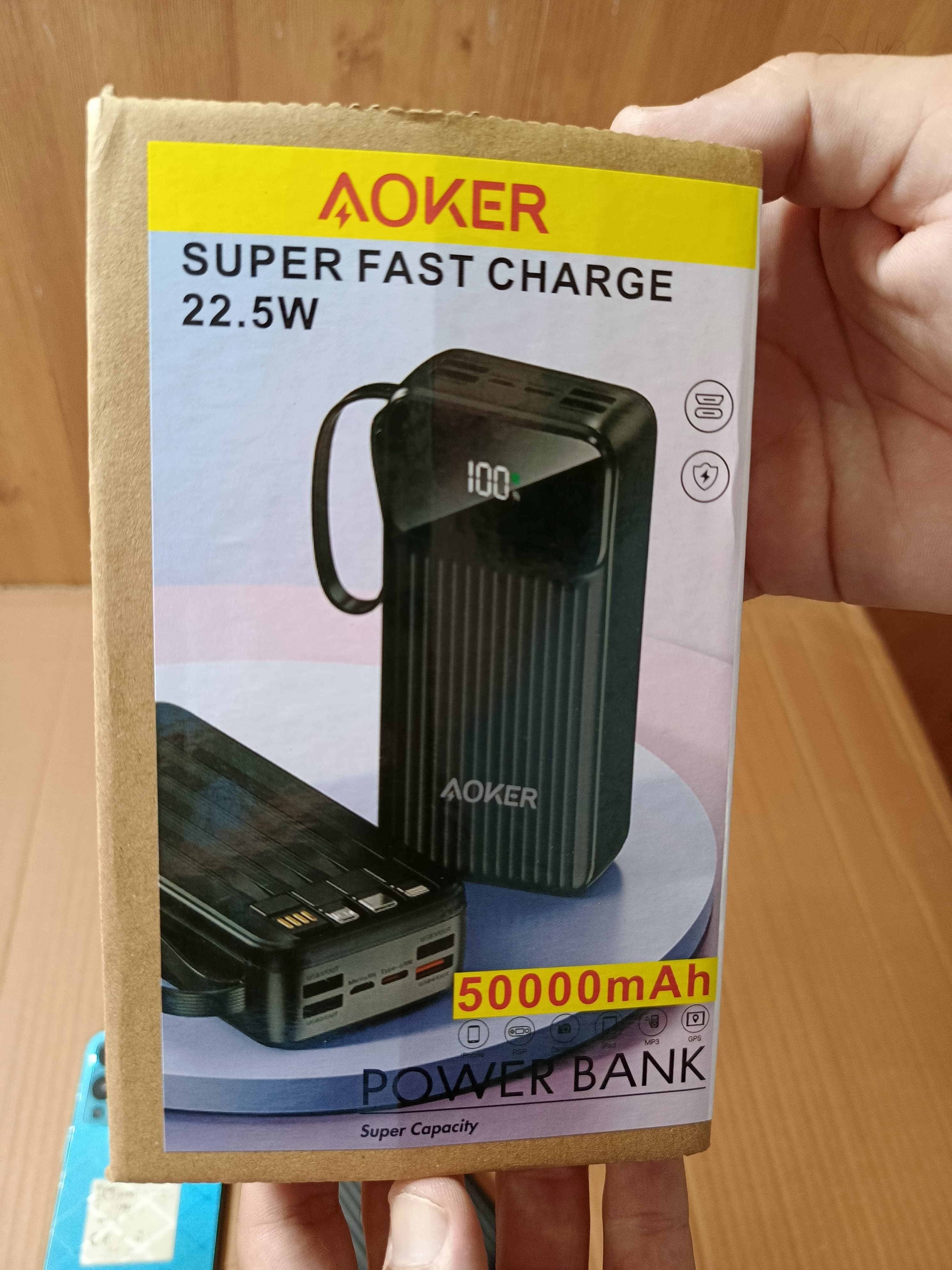 Lot Imported AOKER Super Fast Charging Power Bank 50,000mAh