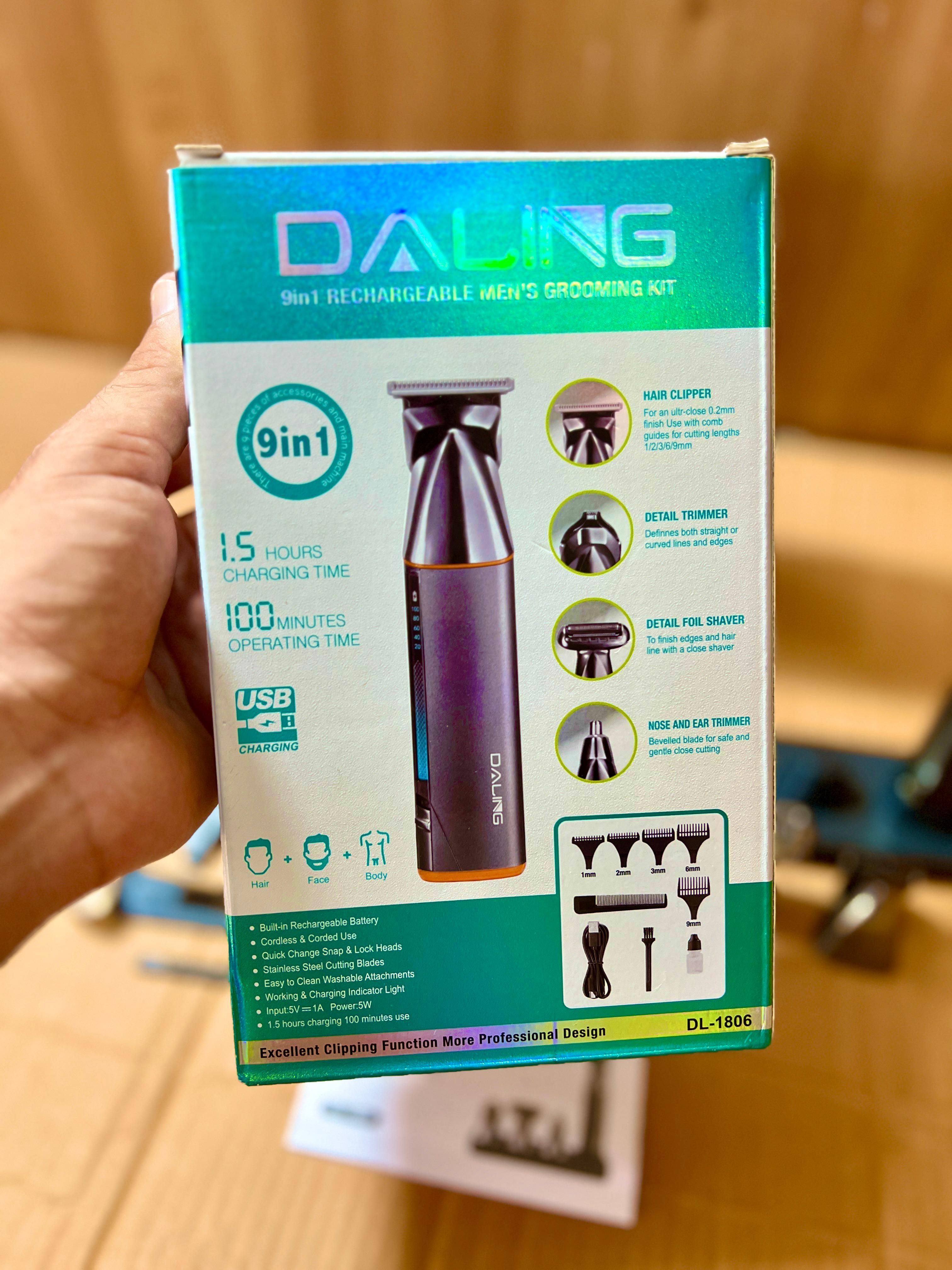 Daling 9-in-1 Professional Hair Trimmer & Clipper