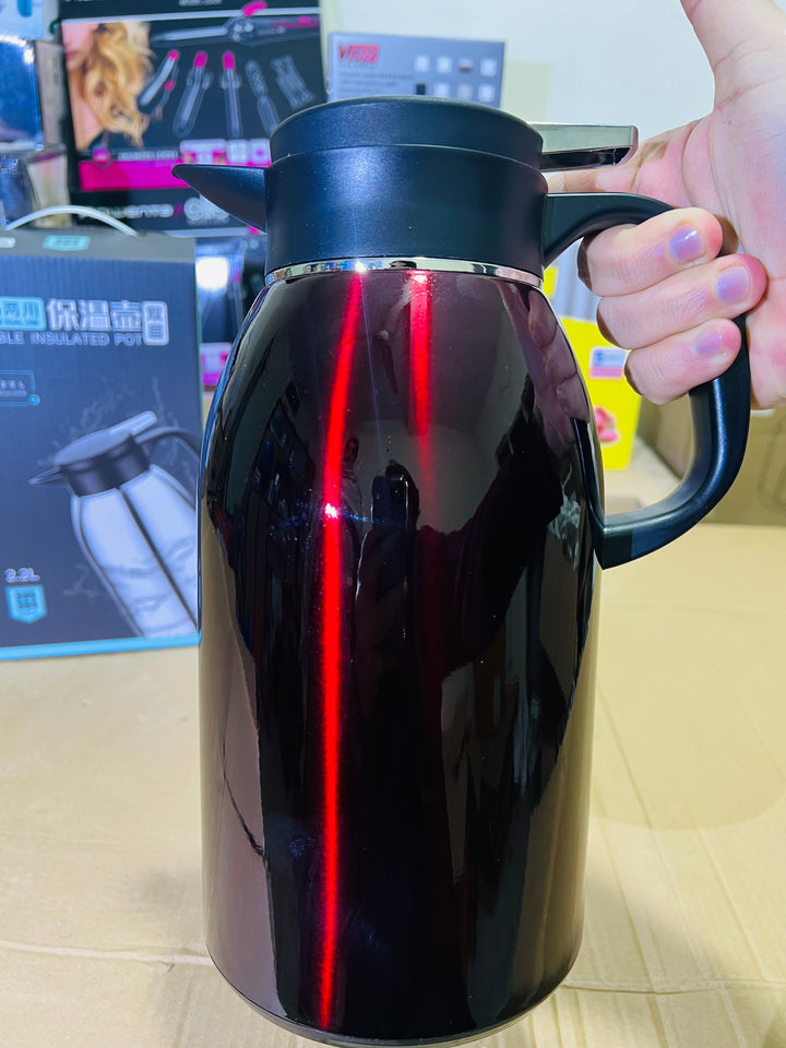 LOT IMPORTED 2.2L STAINLESS STEEL FLASK.