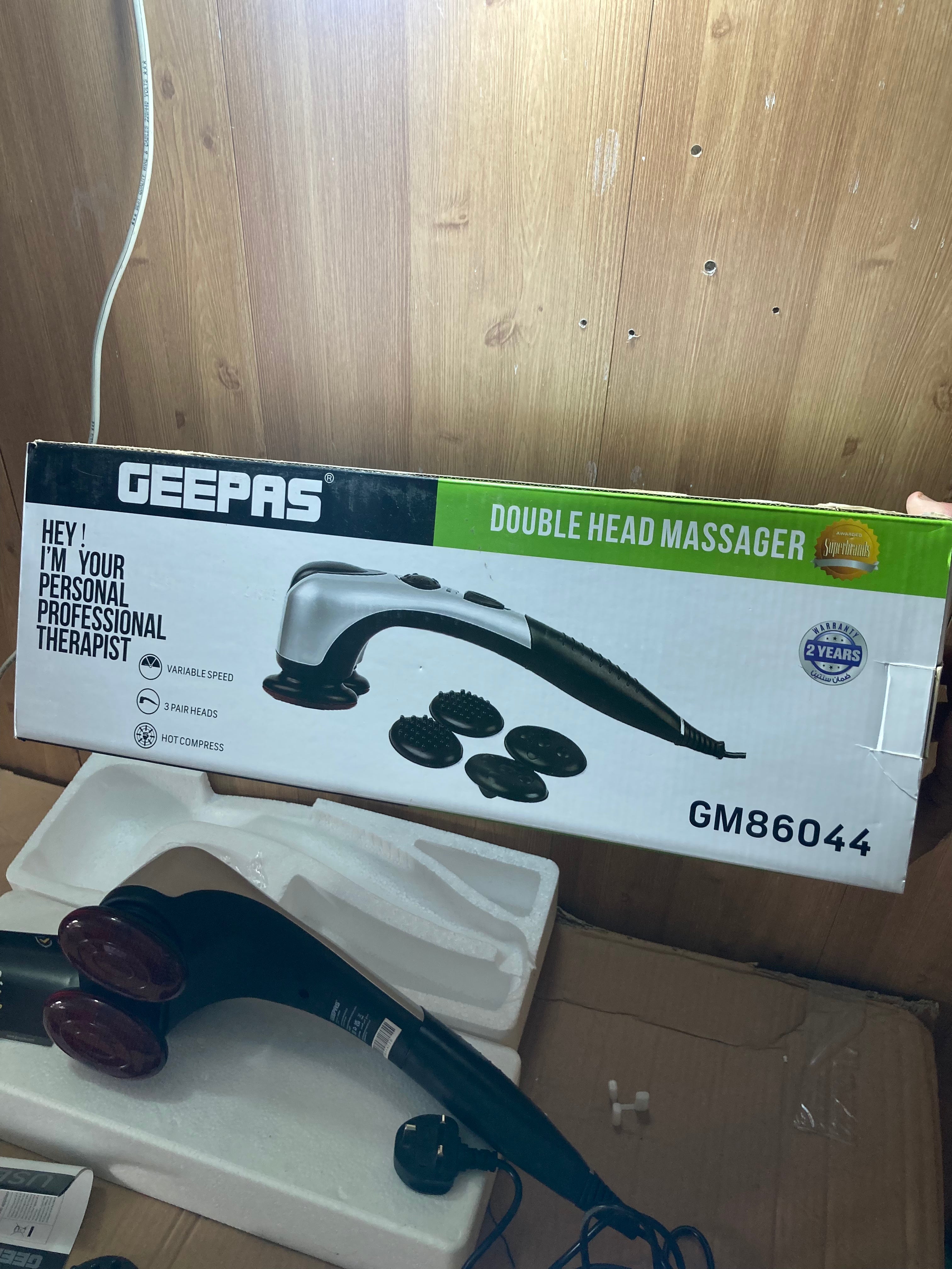 Dubai Imported Geepas Double Head Massager With 2 Years Warranty GM86044