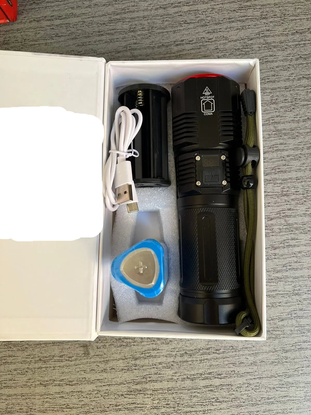 Heavy Duty DIGITAL  FLASH LIGHT (TORCH ) Lot Imported