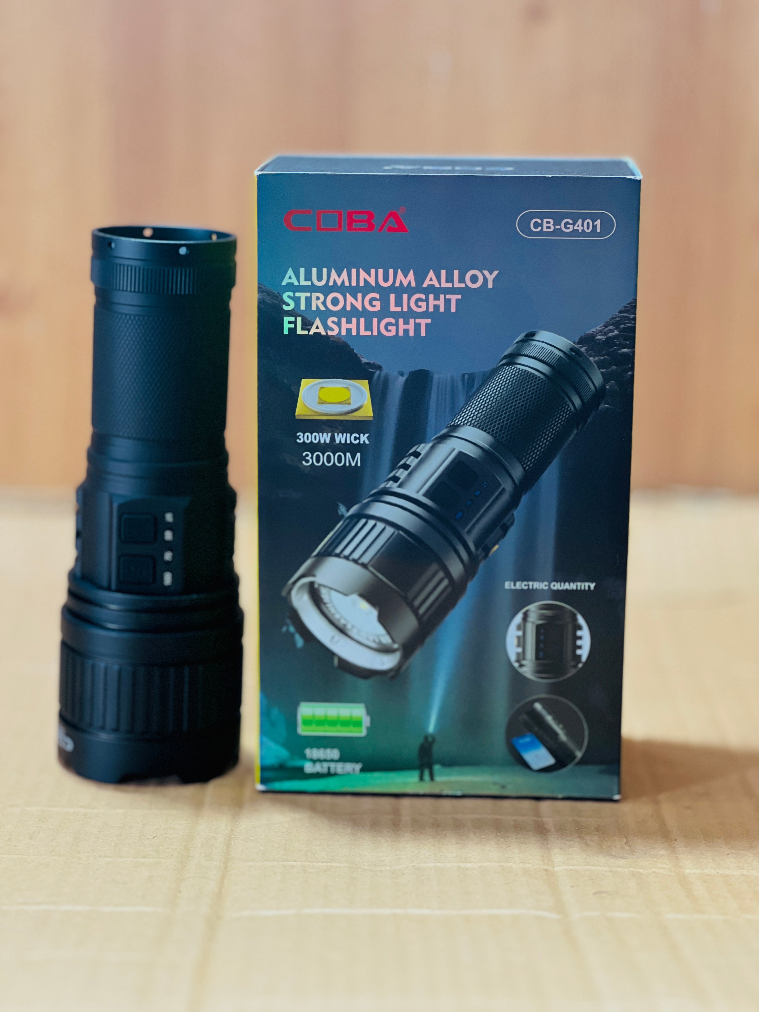 Lot Imported COBA High Beam Led Flashlight 3km Estimated Range