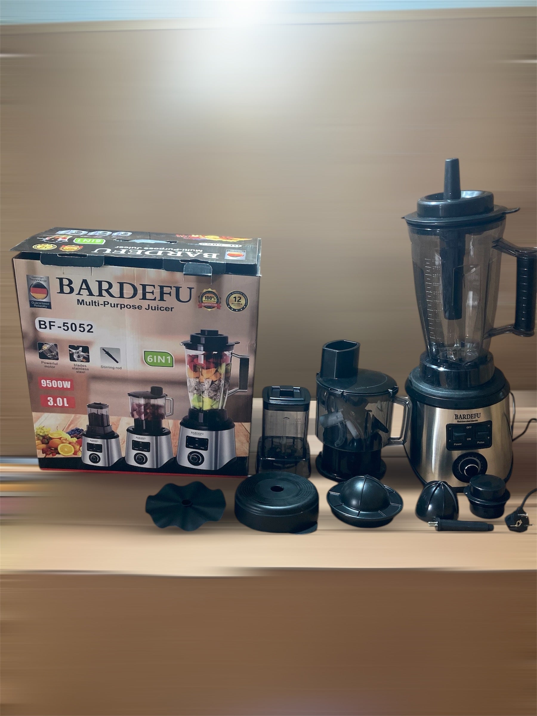 Germany Lot Imported BARDEFU 6-in-1 Multi-Purpose Blender BF-5052