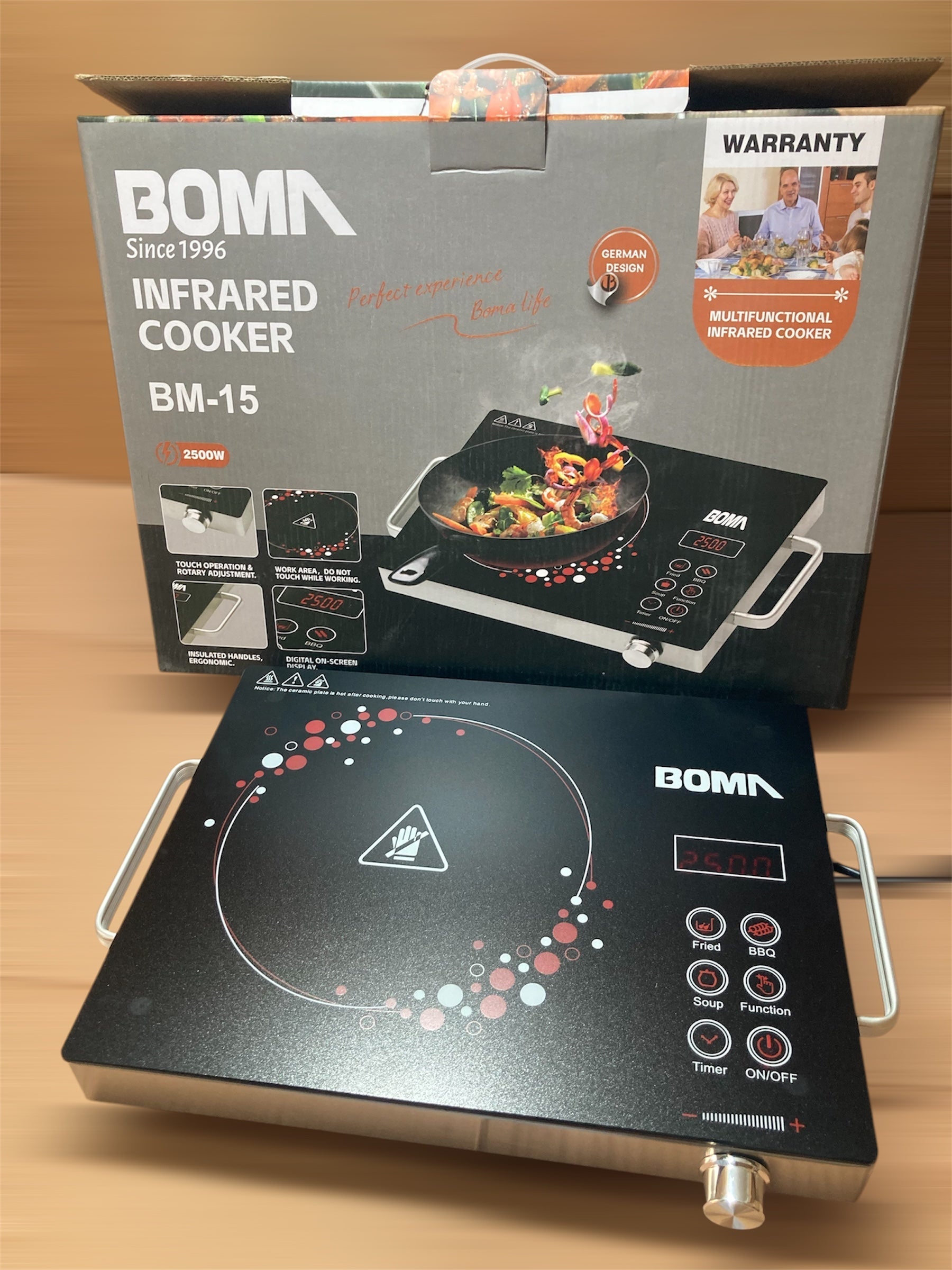 Lot Imported BOMA HotPlate/Infrared Cooker 2500W