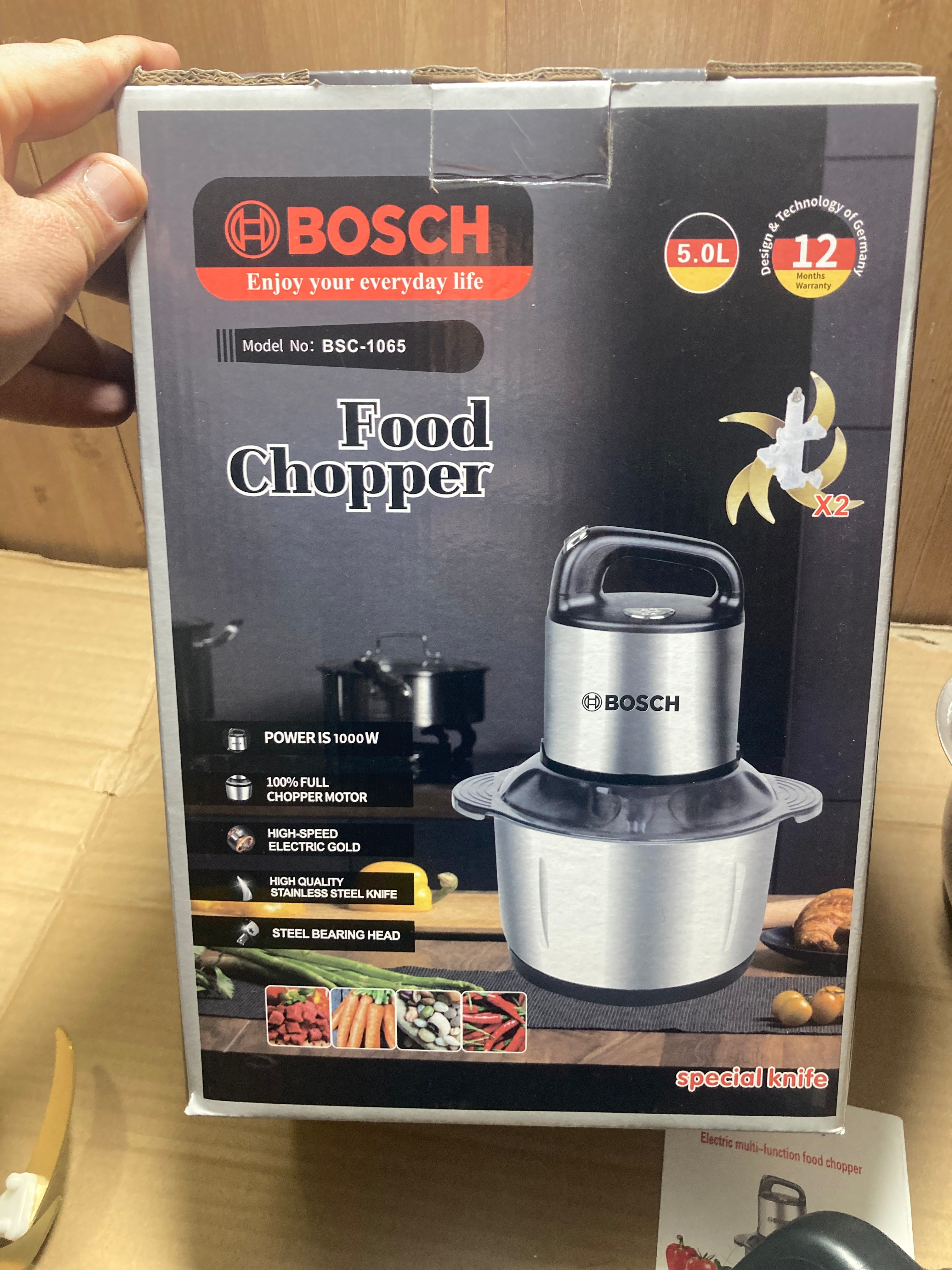 Lot Imported BOSCH Food/Meat Chopper 5L