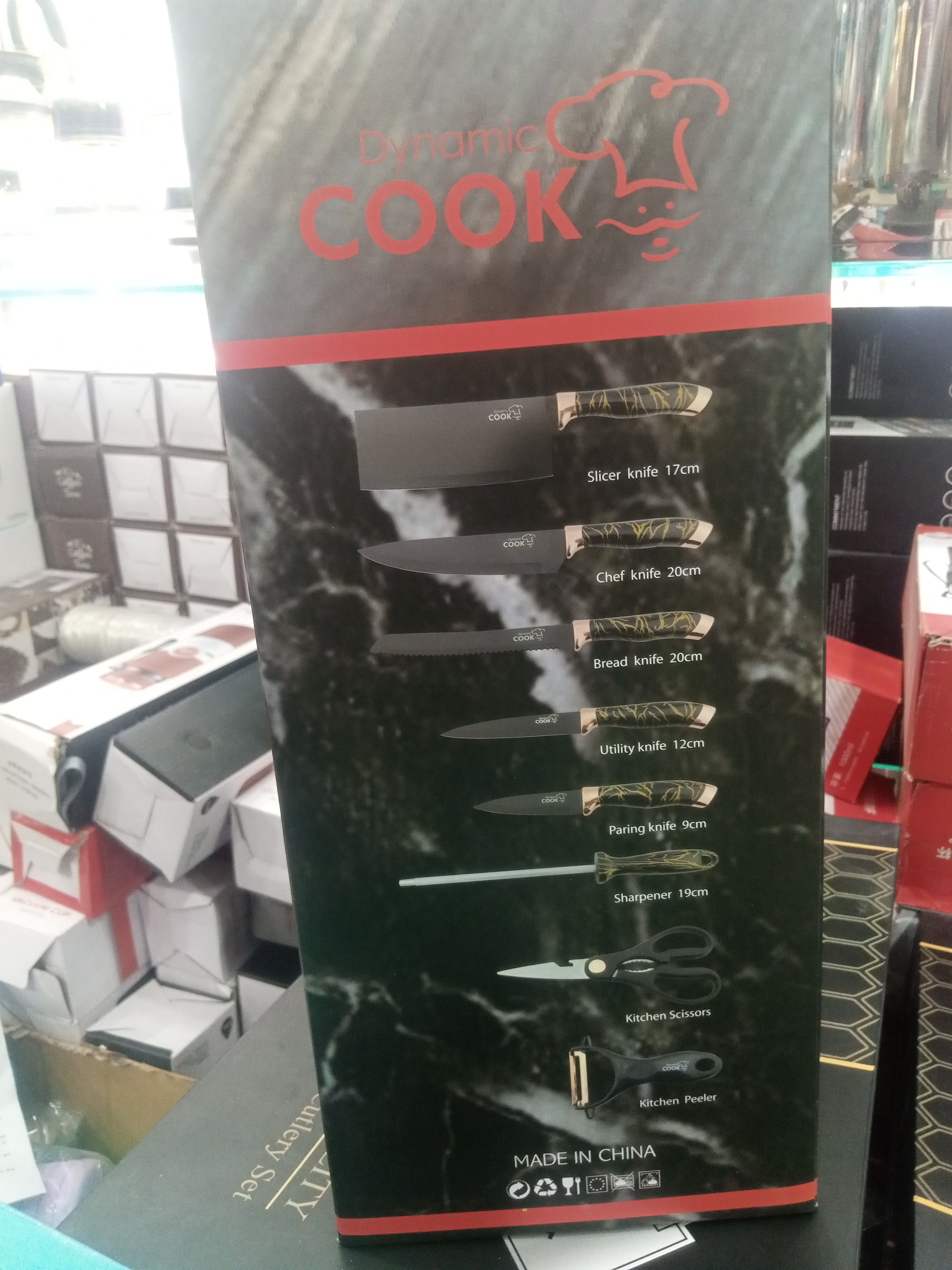 Imported Dynamic Cook Knife Set 9PCs