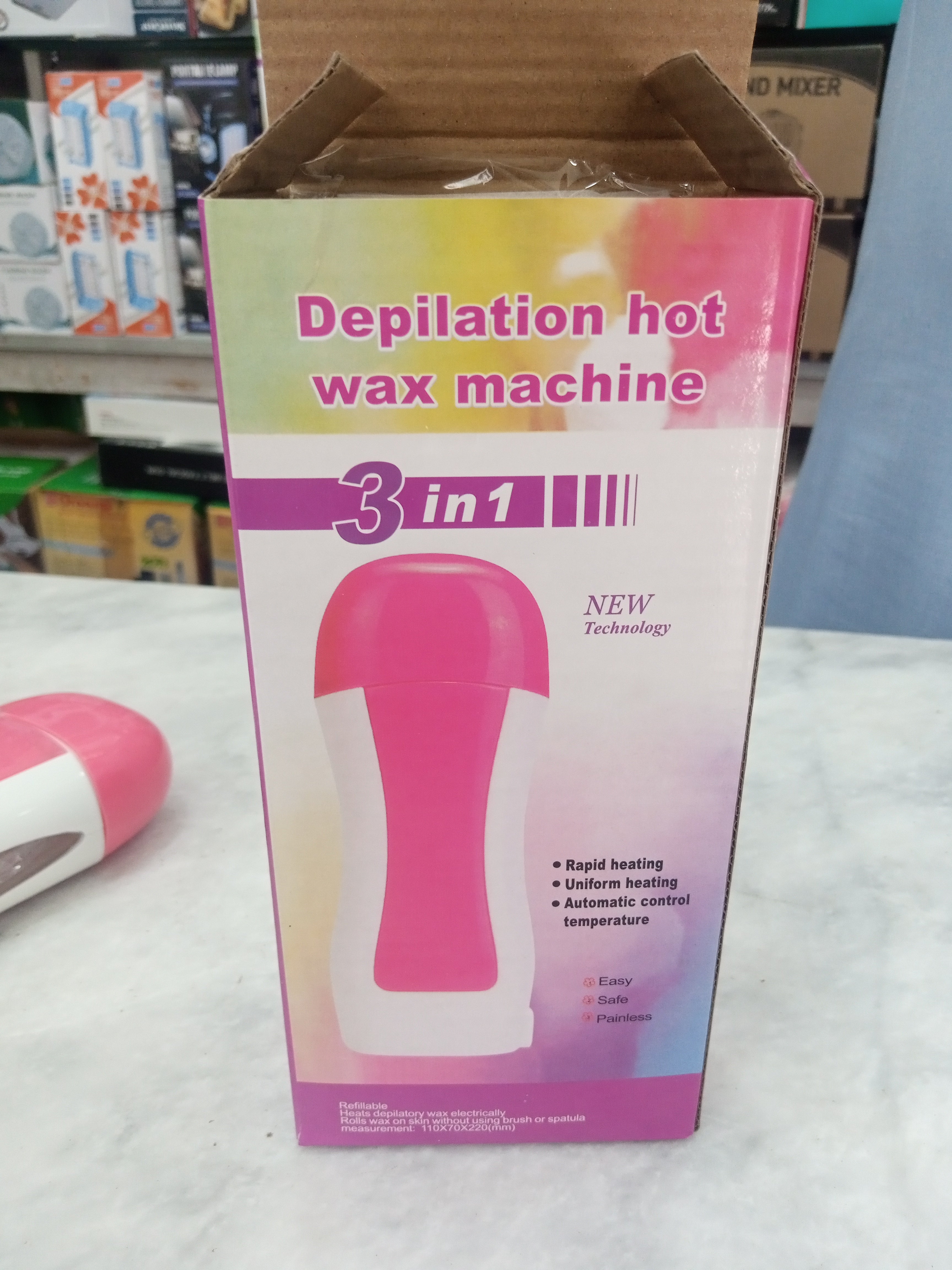 Portable Depilatory Roll-on wax heater