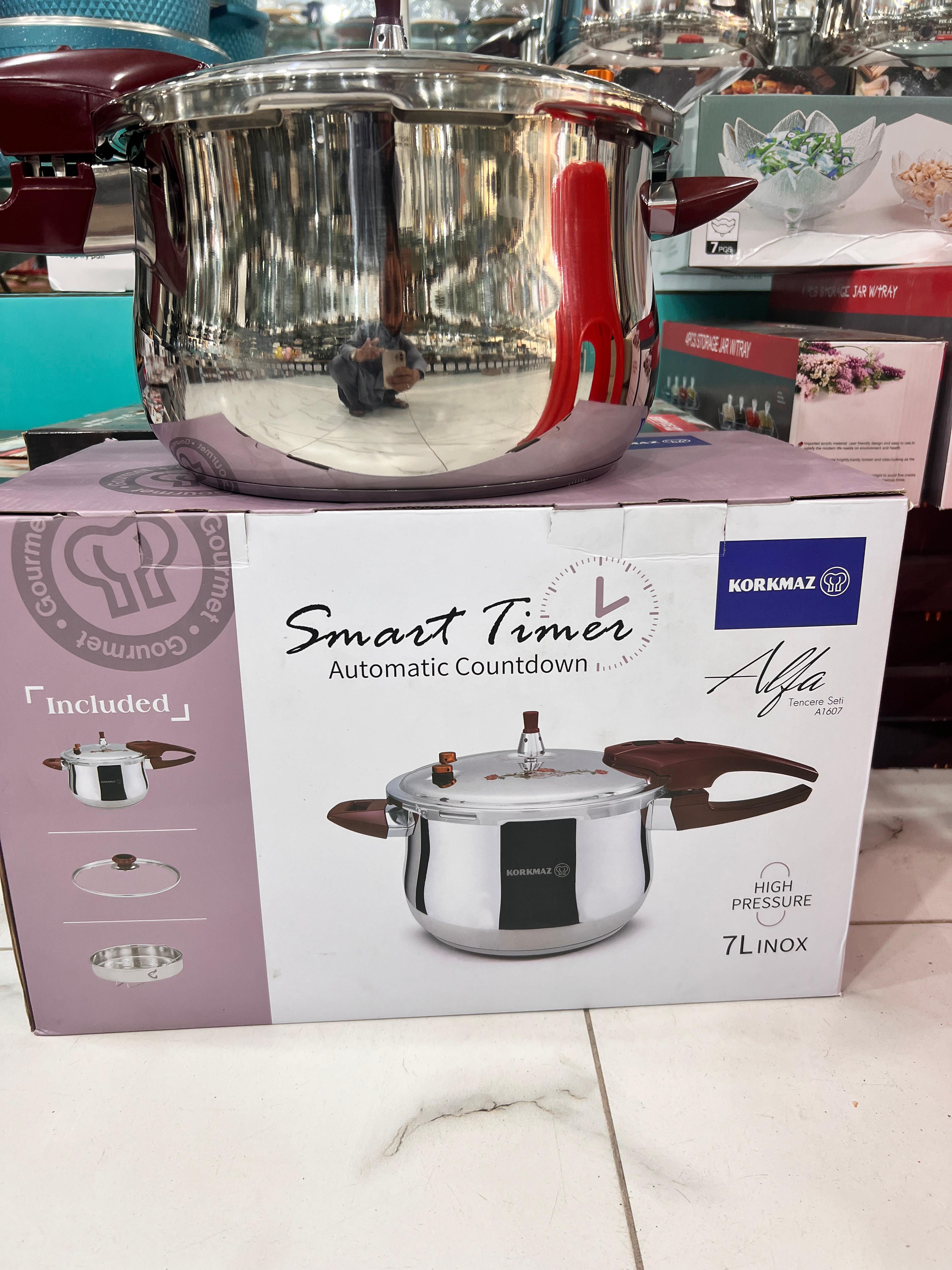 Turkey Lot Imported Korkmaz Pressure Cooker With Steamer