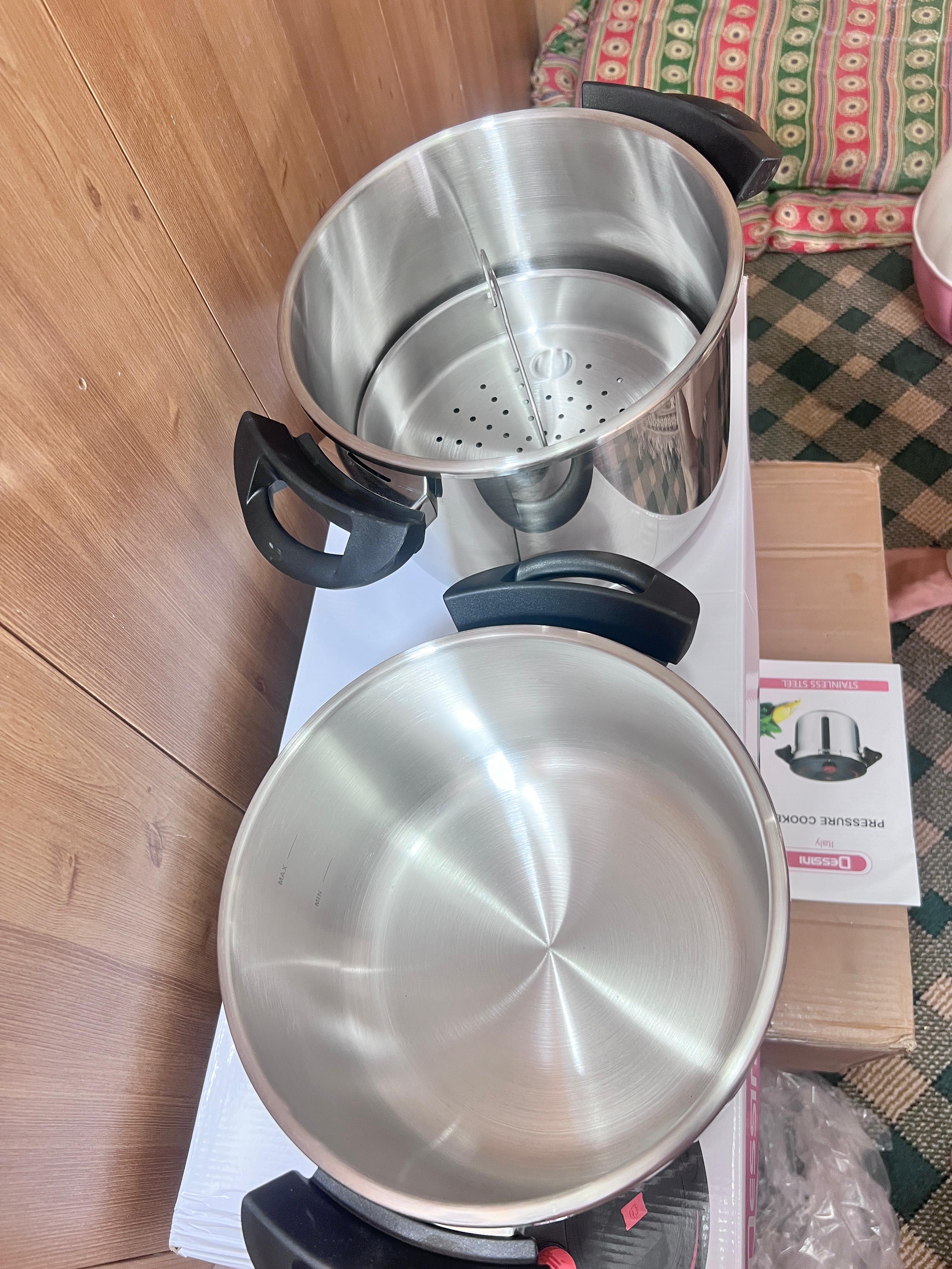 Italy Lot Imported Dessini 6 & 8 Liter Pressure Cooker