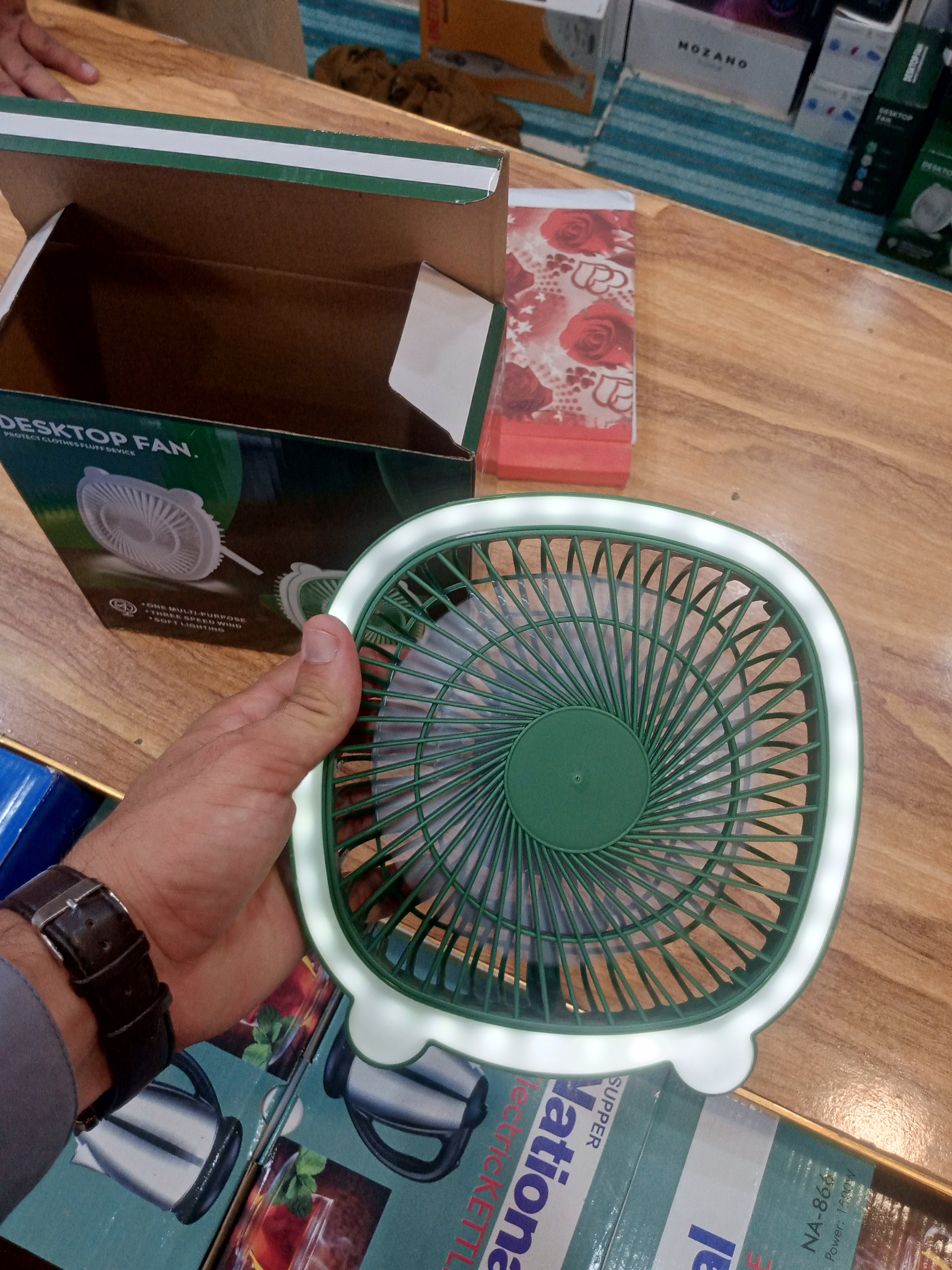 Desktop Mini Rechargeable Fan