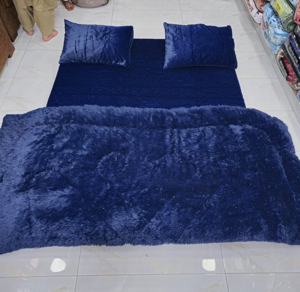 Imported 4pcs Blanket/BedSheet Set.