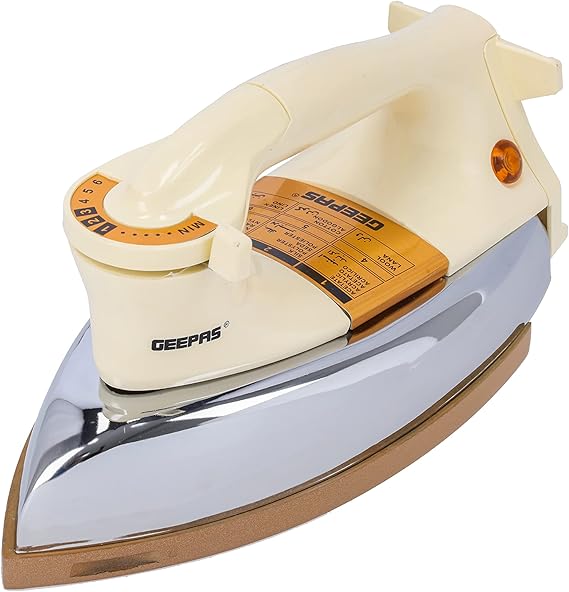 Geepas 1000W Heavy Dry Iron 2 Years Warranty