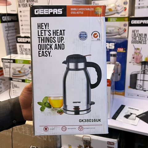 Lot imported Geepas Double Layer Stainless Steel Kettle/Thermos