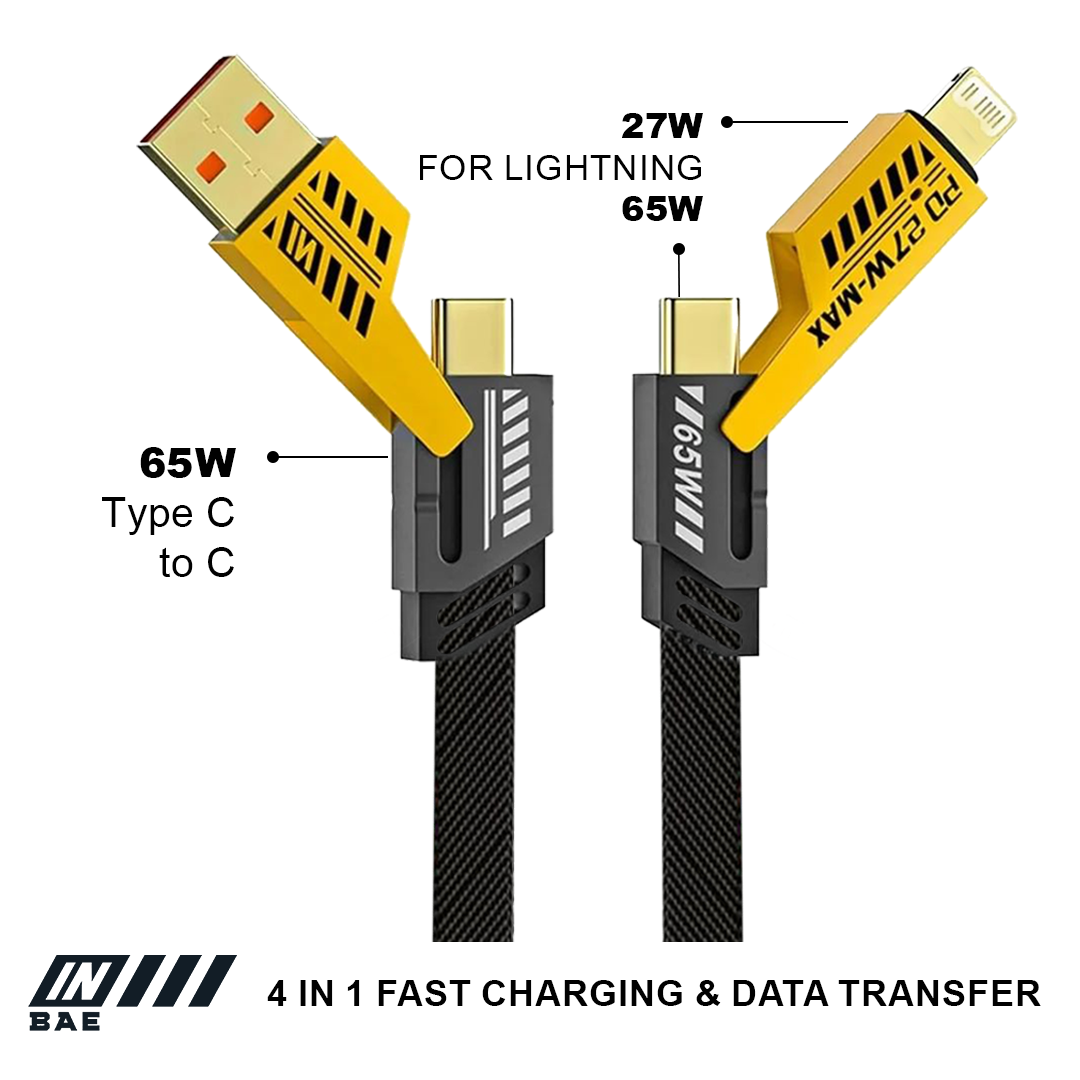 INBAE 4 in 1 Fast Charging Cable