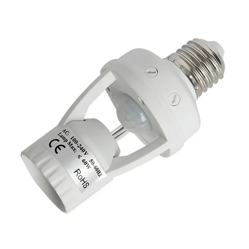 Motion Sensor LED Bulb Holder , Auto On/Off Light Control Sensor