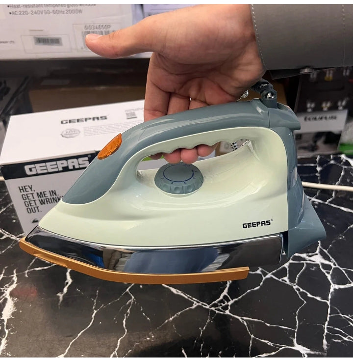 Geepas Heavy Weight Dry Iron 2 Years Warranty