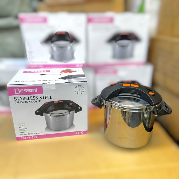 Italy Lot Dessini 12L Automatic Pressure Cooker