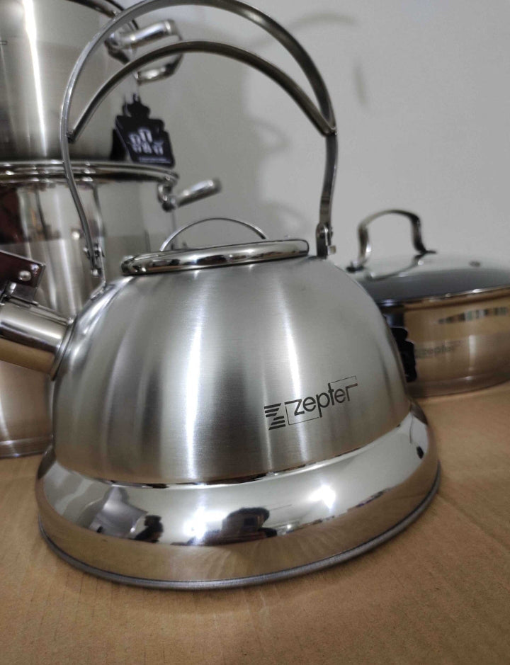 Lot Imported Zepter 12PCs Stainless Steel Cookware Set With 5 Play Bottom