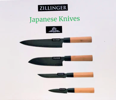 Japanese knife set 4-in-1 for kitchen