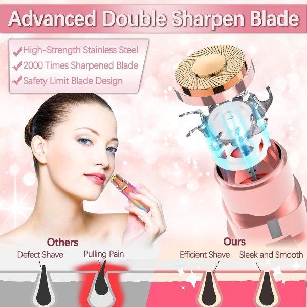 2 In 1 Electric Eyebrow Trimmer And Shaver, Rechargeable Flawless