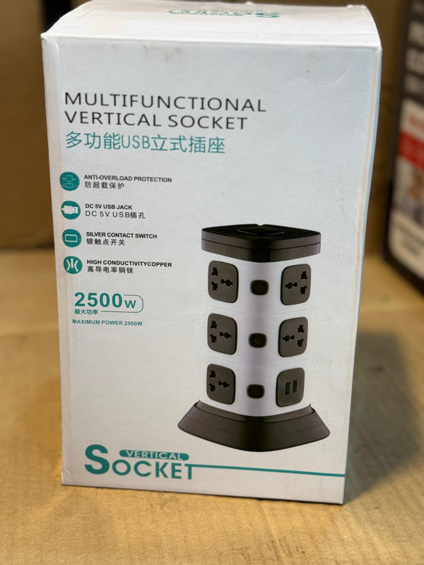 Multiple Functions Power Socket Extension 2500W